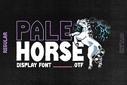 Pale Horse Display Font, a Serif Font by ILLWOOKIE (Thumbnail 1 of 2)