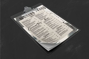 Rustic Menu With Halftone Effect