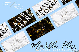 MARBLE PLAY Business Card Template