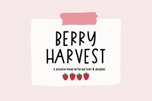 Berry Harvest Font & Extras