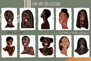 LINE ART COLLECTION DESERT ROSE, a Texture Illustration by ArtOLB (Thumbnail 4 of 12)