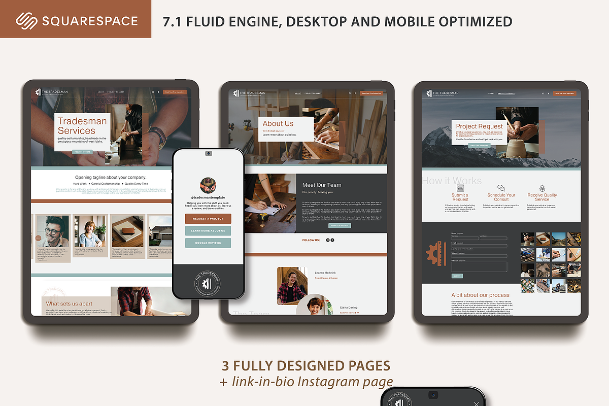 Business Owner SS Website Template, a Templates & Theme by Finicky Fox Design (Photo 2 of 7)
