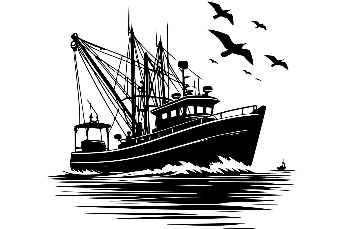 Vintage Fishing Boat Bundle, an Object Graphic by Designer_Momina (Photo 10 of 13)