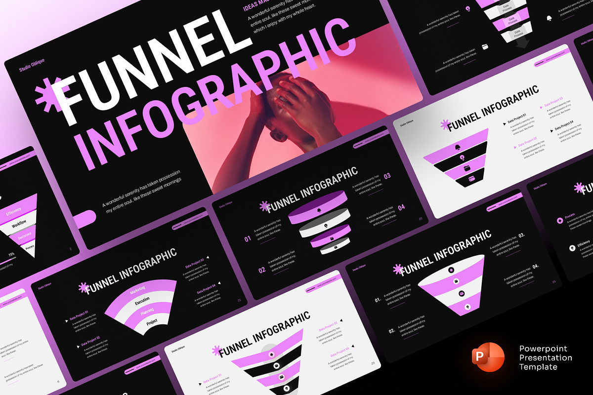 Funnel Diagram PowerPoint, a Presentation Template by Premast (Photo 1 of 5)