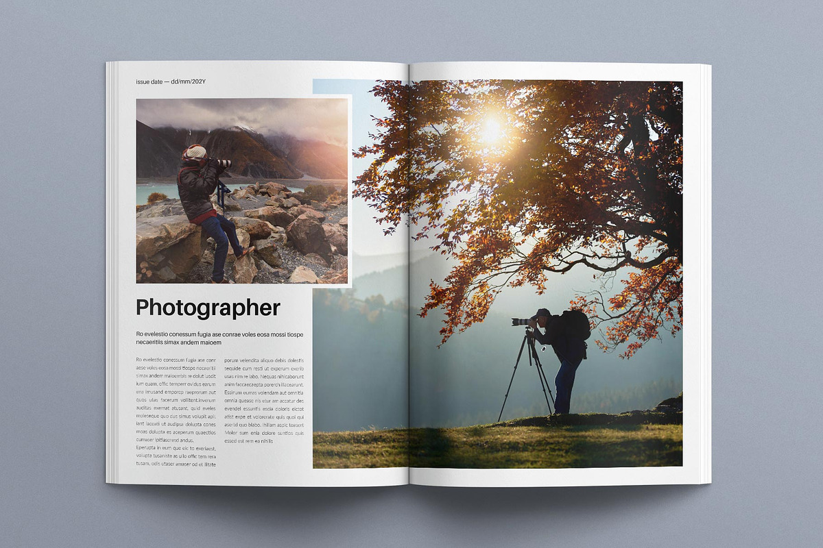 Photo Album Book Layout Template, a Magazine Template by E-Type (Photo 2 of 8)