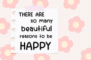 Mon Plaisir cute font handwriting, a Handwritten Font by jyllyco (Thumbnail 3 of 7)