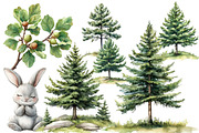 Cute Woodland Animal Clipart, an Illustration by Designworld (Thumbnail 5 of 6)