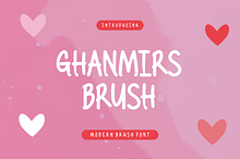 Ghanmirs Brush - Font