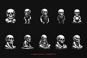 10 Bundle Dark Art Baby Skull Kids, an Illustration by Morspective (Thumbnail 6 of 7)