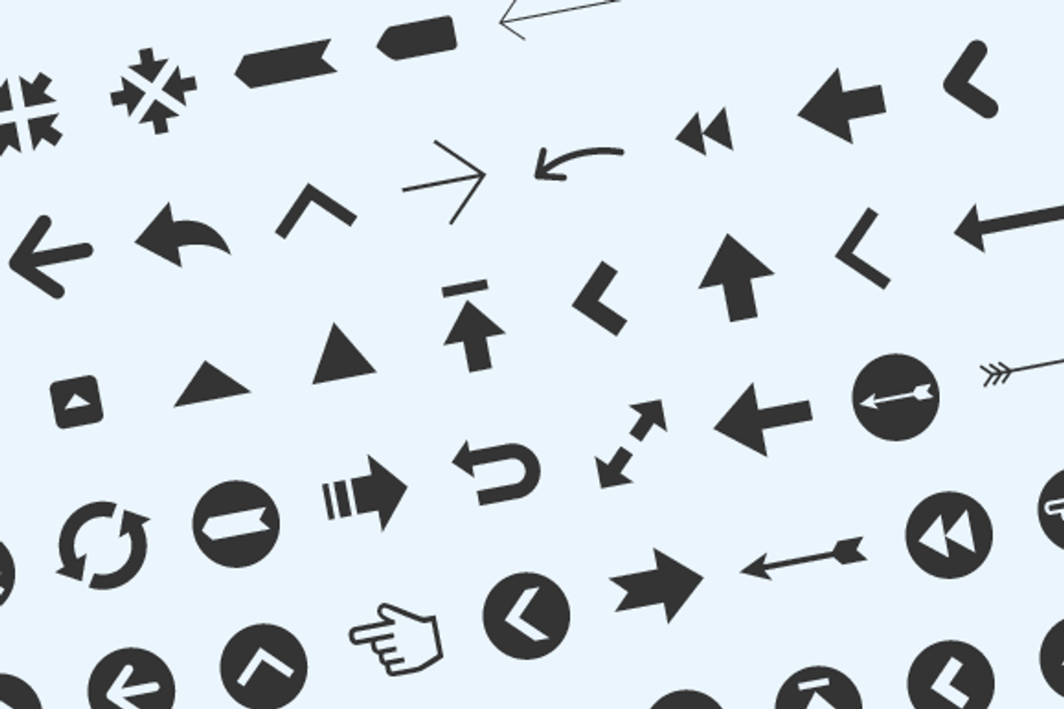 Arrrows Font preview 2