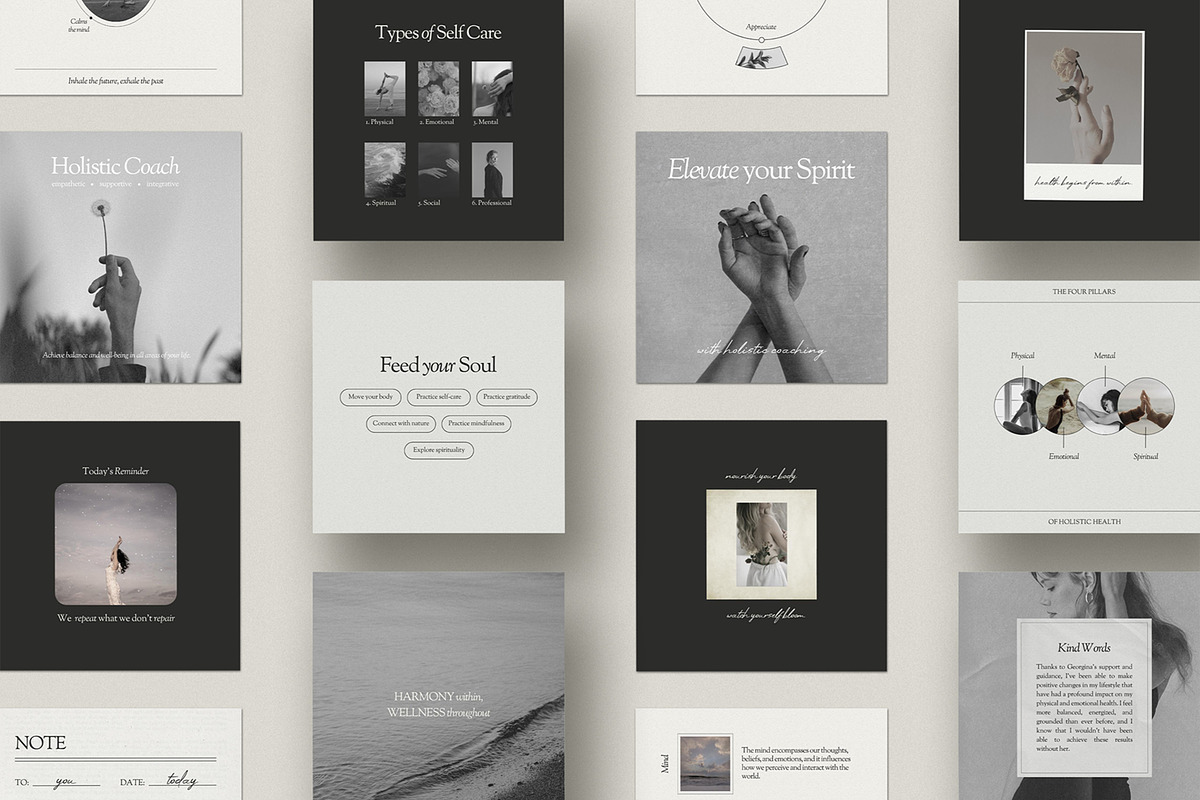 Holistic Coach Template - Canva, a Social Media Template by Willoe Studio (Photo 4 of 12)