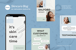 Skincare Blog Instagram Templates