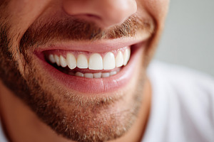 White teeth after whitening comparison, a Health & Medical Photo by AlyaAnd