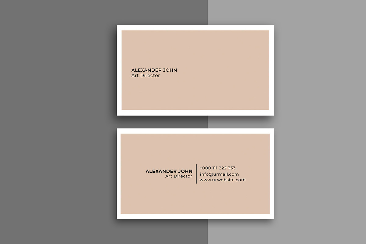 Simple Minimal Business Card, a Business Card Template by Saman Osama (Photo 6 of 6)