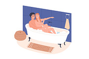 People do bathroom hygiene routine, a Person Illustration by Good Studio (Thumbnail 8 of 13)