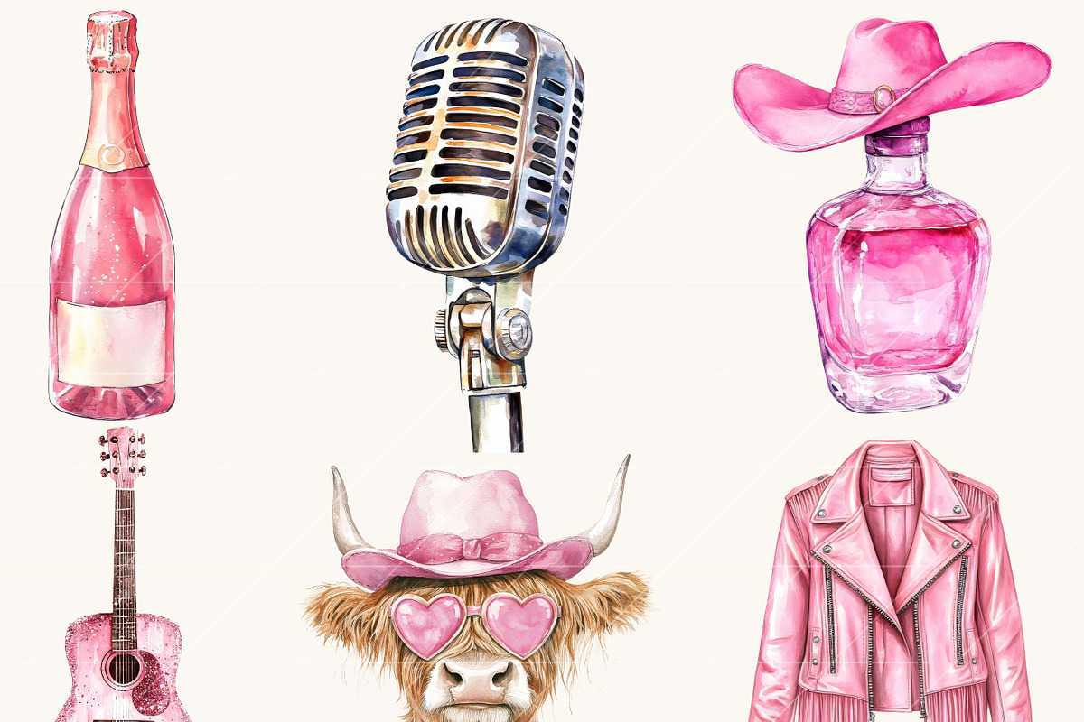 Watercolor Cowgirl PNG Clipart, a Person Illustration by SparkyDesignsUS (Photo 3 of 8)