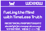 Brainwave font, a Font by weknow (Thumbnail 5 of 8)