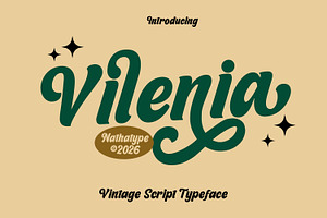 Vilenia, a Script Font by Nathatype
