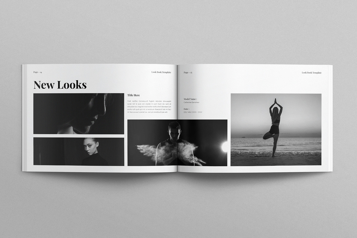 Look Book Template Landscape, a Magazine Template by E-Type (Photo 6 of 7)