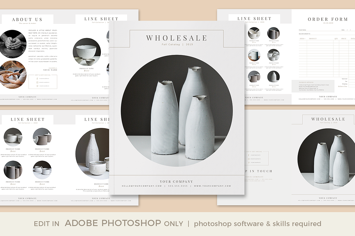 Wholesale Catalog Template PHOTOSHOP, a Brochure Template by Digiluxe (Photo 1 of 4)
