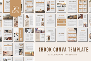 Latte Travel EBOOK CANVA TEMPLATE, a Magazine Template by The Little Lily Studio