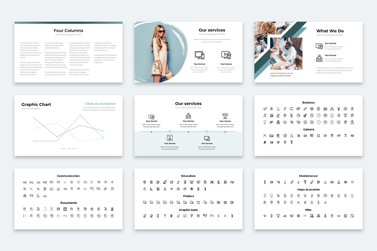 Portal Modern Powerpoint Template, a Presentation Template by Reshapely (Photo 19 of 20)