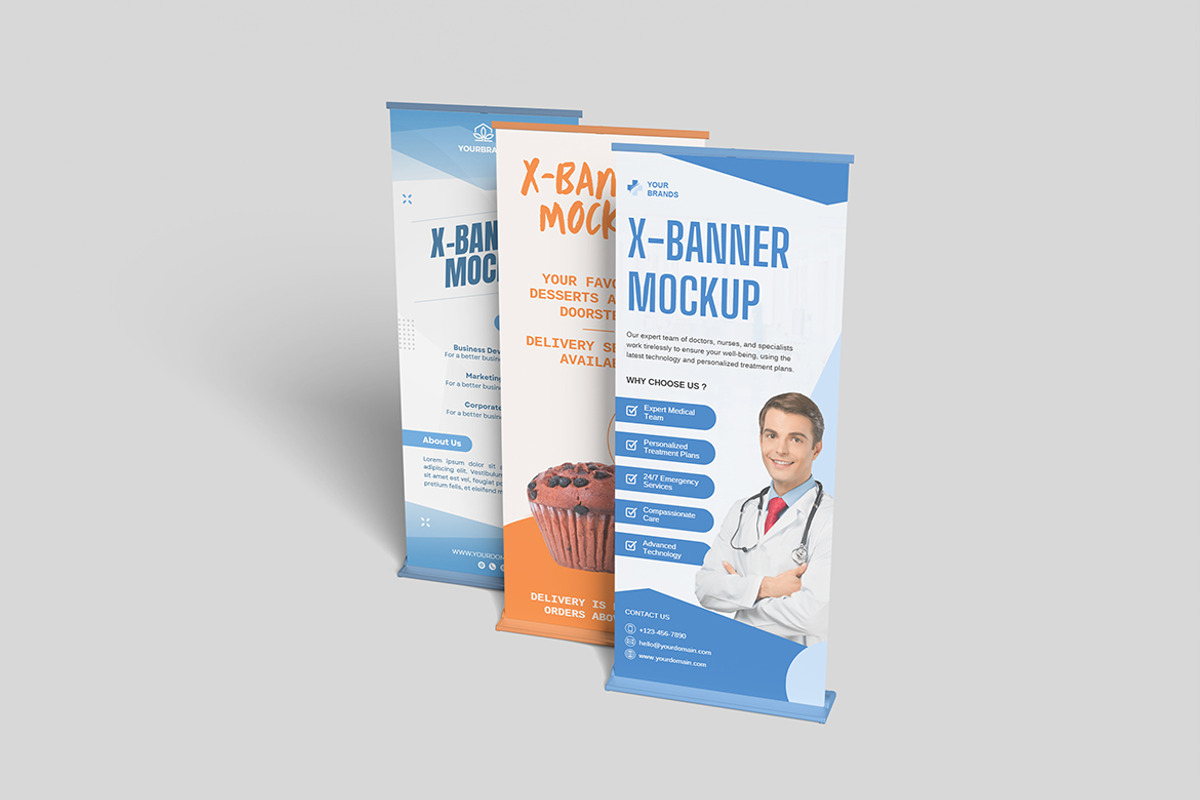 Branding X-Banner Mockup, an Advertising Mockup by ianmikraz (Photo 4 of 5)