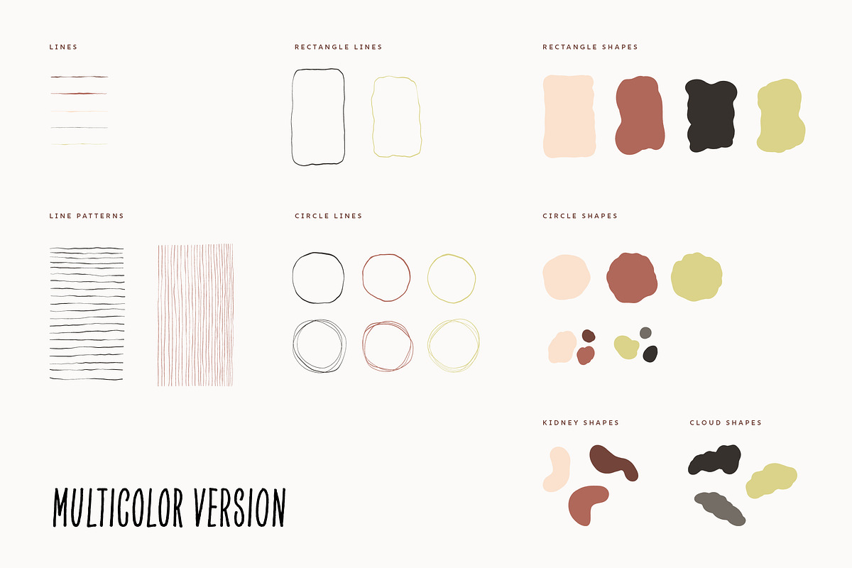 Organic Shape and Line Pack, a Decorative Illustration by Amorfia (Photo 5 of 7)