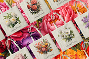 Vintage Book Of Flowers Clipart, an Object Graphic by angelainthefields (Thumbnail 6 of 18)
