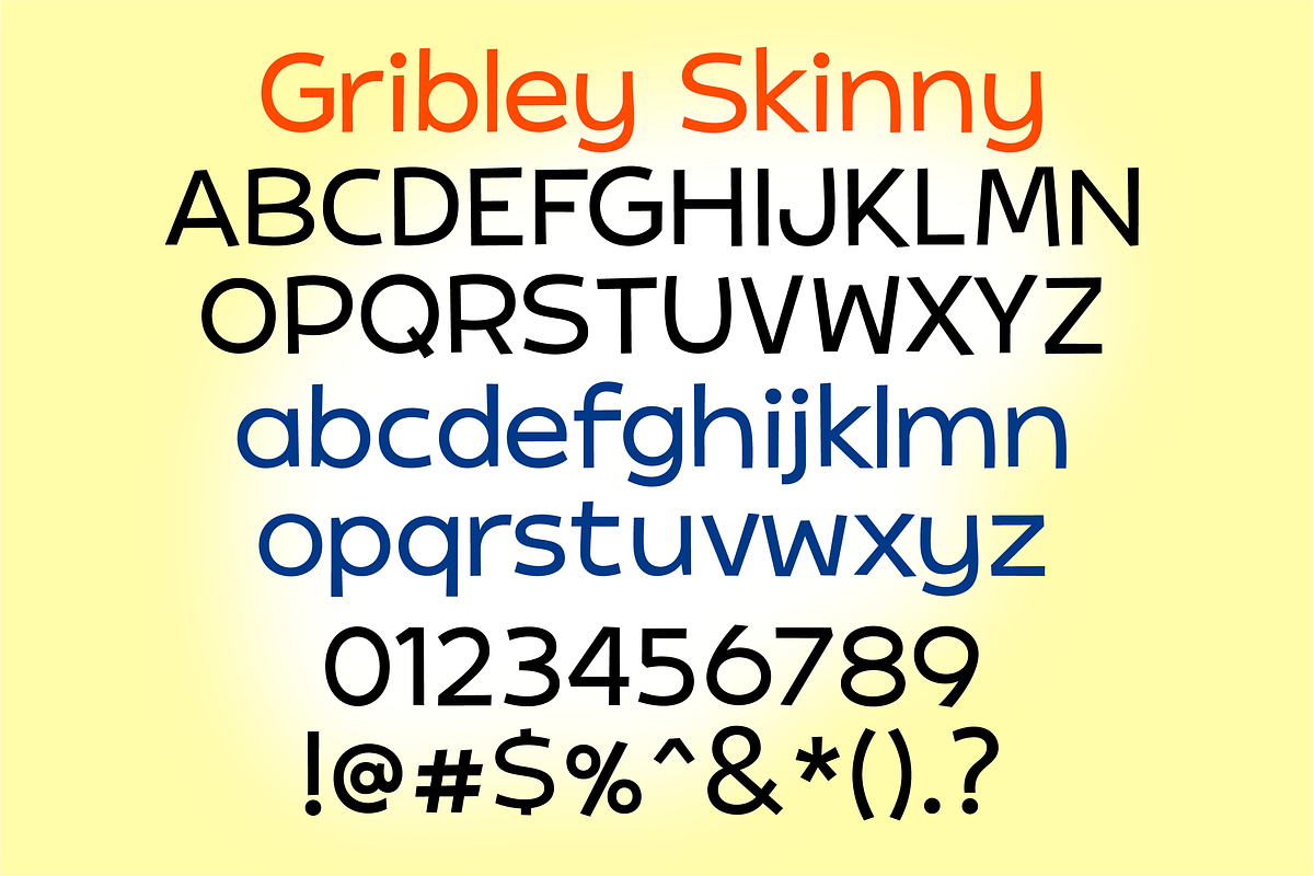 Sale! Gribley Font Family! preview 4