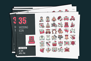Wedding Icon Design, a Duotone Icon by shin_std