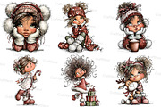 Whimsical Christmas girl, an Illustration by Craft Nest (Thumbnail 7 of 8)