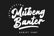 Mubeng Banter - Script Font, a Script Font by GFRcreative (Thumbnail 1 of 5)