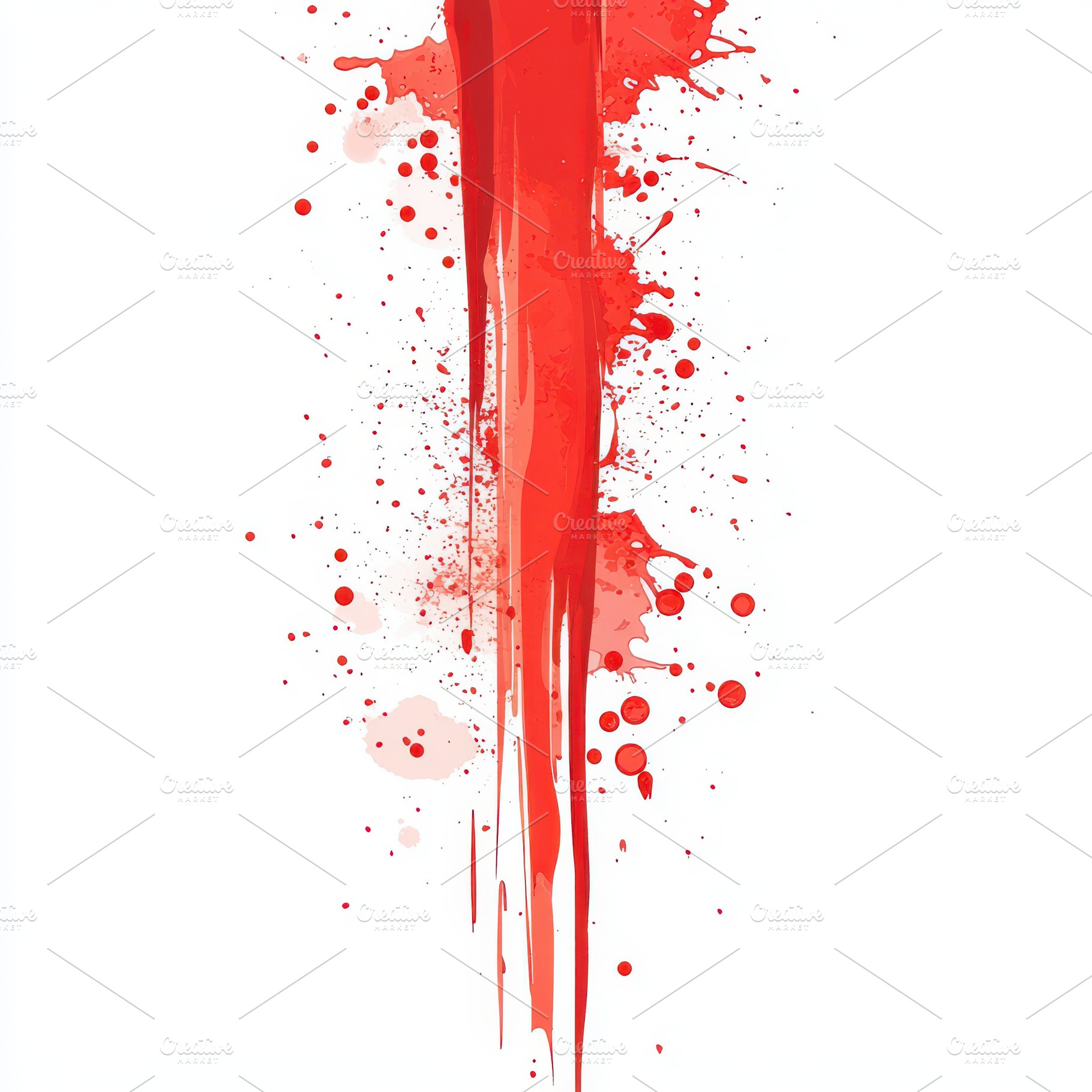 Vector illustration of red drops and, an Abstract Photo by Pixeness Studio