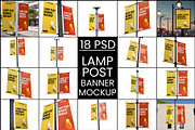 Lamp Post Banner Mockup, a Product Mockup by Designbuys (Thumbnail 1 of 20)