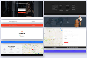 27 Footer Widgets For Web UI Kit