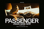 Passenger - Unique Sans Serif, a Sans Serif Font by Mikhail Kitsune (Thumbnail 1 of 8)