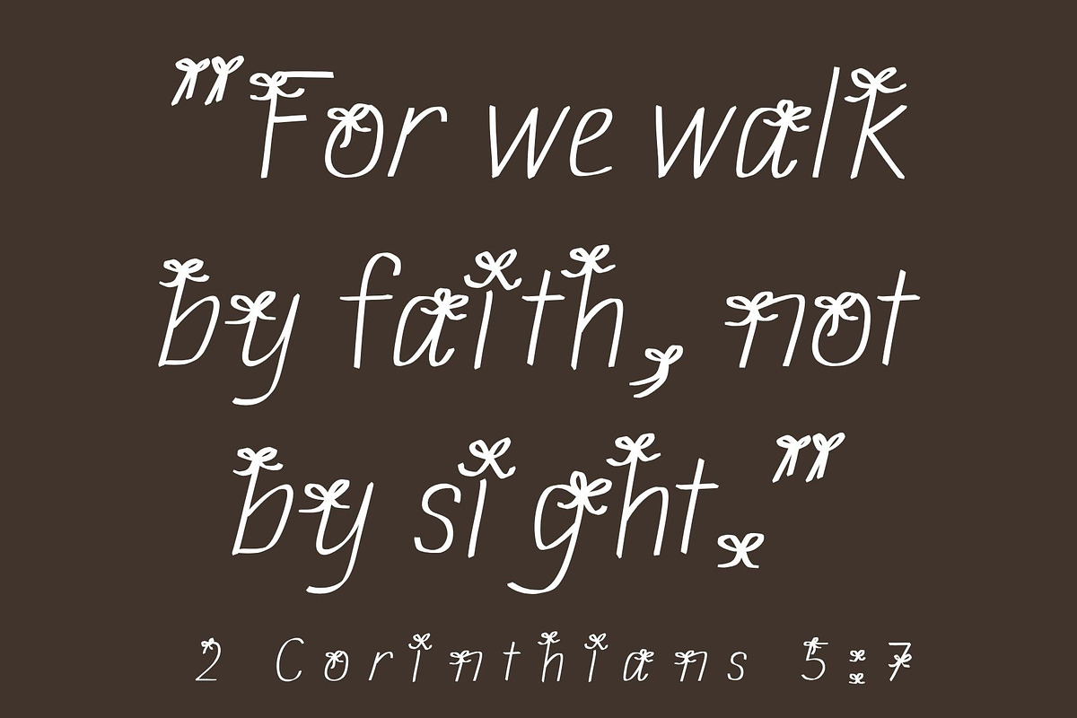 Pretty Bow Coquette Font, a Handwritten Font by Eryn Rose Design (Photo 9 of 11)