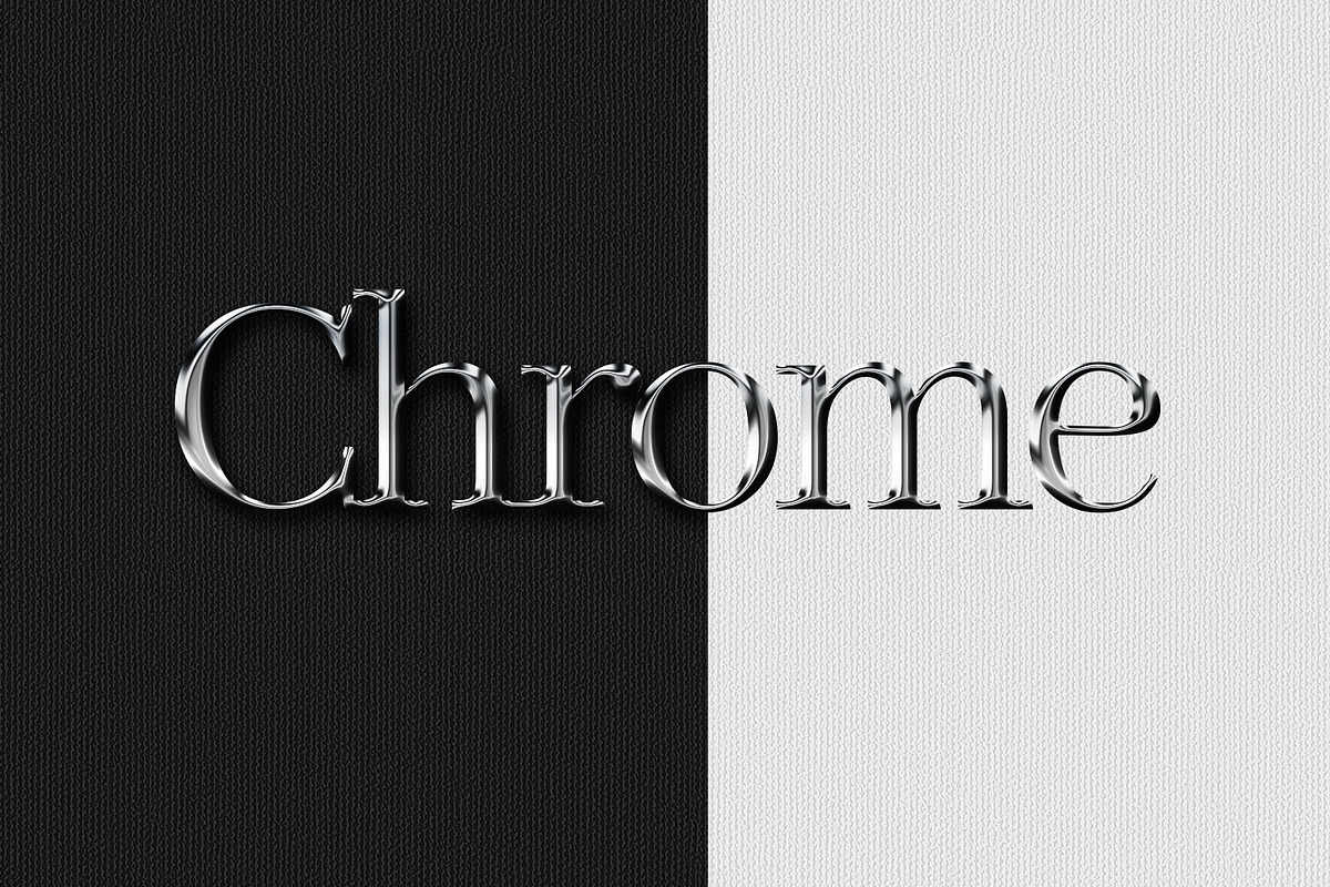 Metal Chrome Text Effects Photoshop, a Brushes & More by Giallo (Photo 14 of 27)