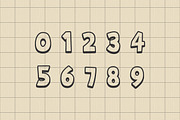 Super Blok outline cartoon font, a Blackletter Font by Fourteen Letter (Thumbnail 6 of 7)