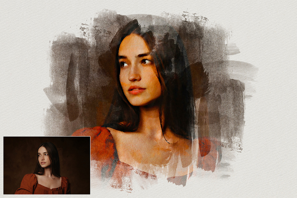 Soft Brush Painting Effect Photoshop, an Action Add-On by liptouse (Photo 5 of 9)