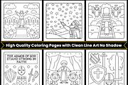 100 Bold & Easy Bible Coloring Pages, a Decorative Illustration by Ink Gallery (Thumbnail 2 of 3)