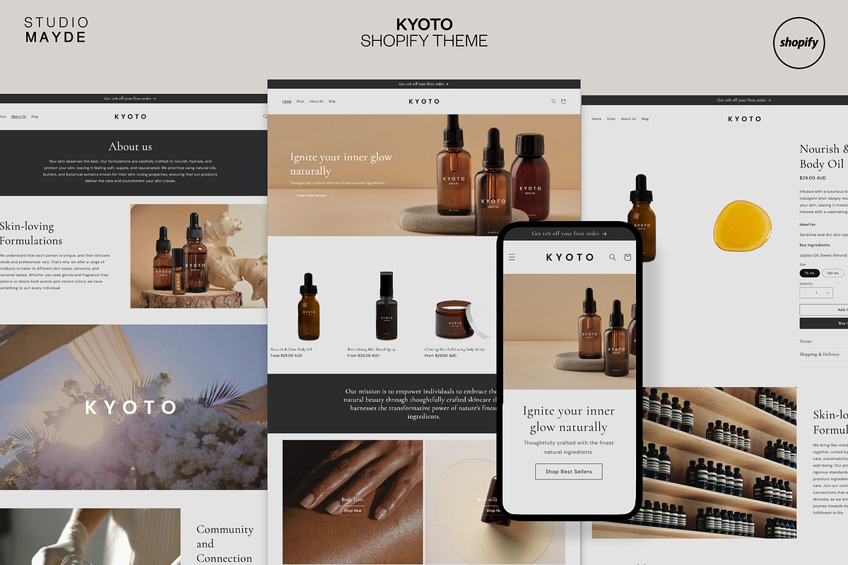KYOTO | Neutral Shopify Theme, a Shopify Template by Studio Mayde (Photo 1 of 9)