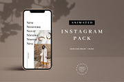 Animated Announcement Instagram Pack, a Social Media Template by Ruby&Heart Studio (Thumbnail 1 of 7)