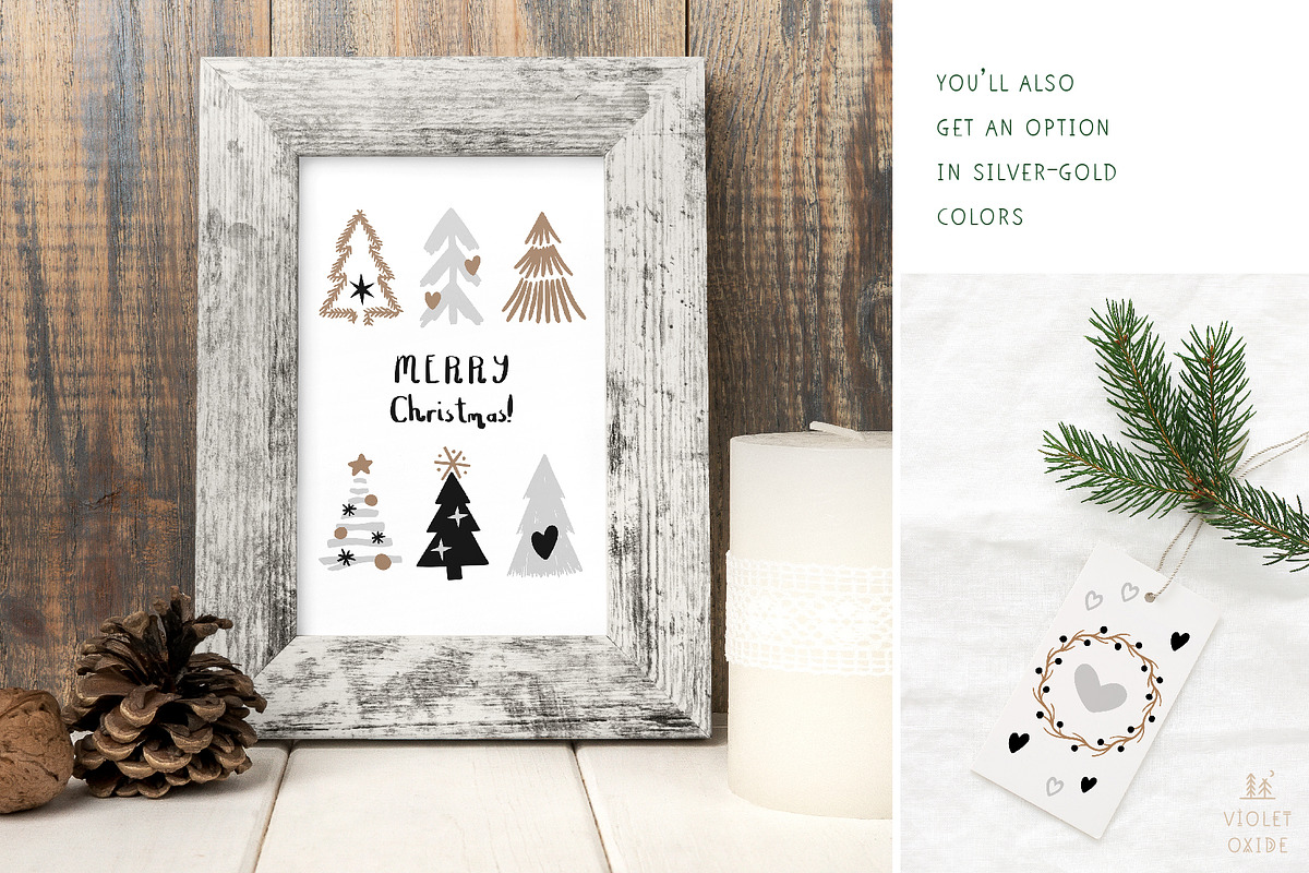 Rustic Christmas Set, a Graphic by VioletOxide (Photo 10 of 13)
