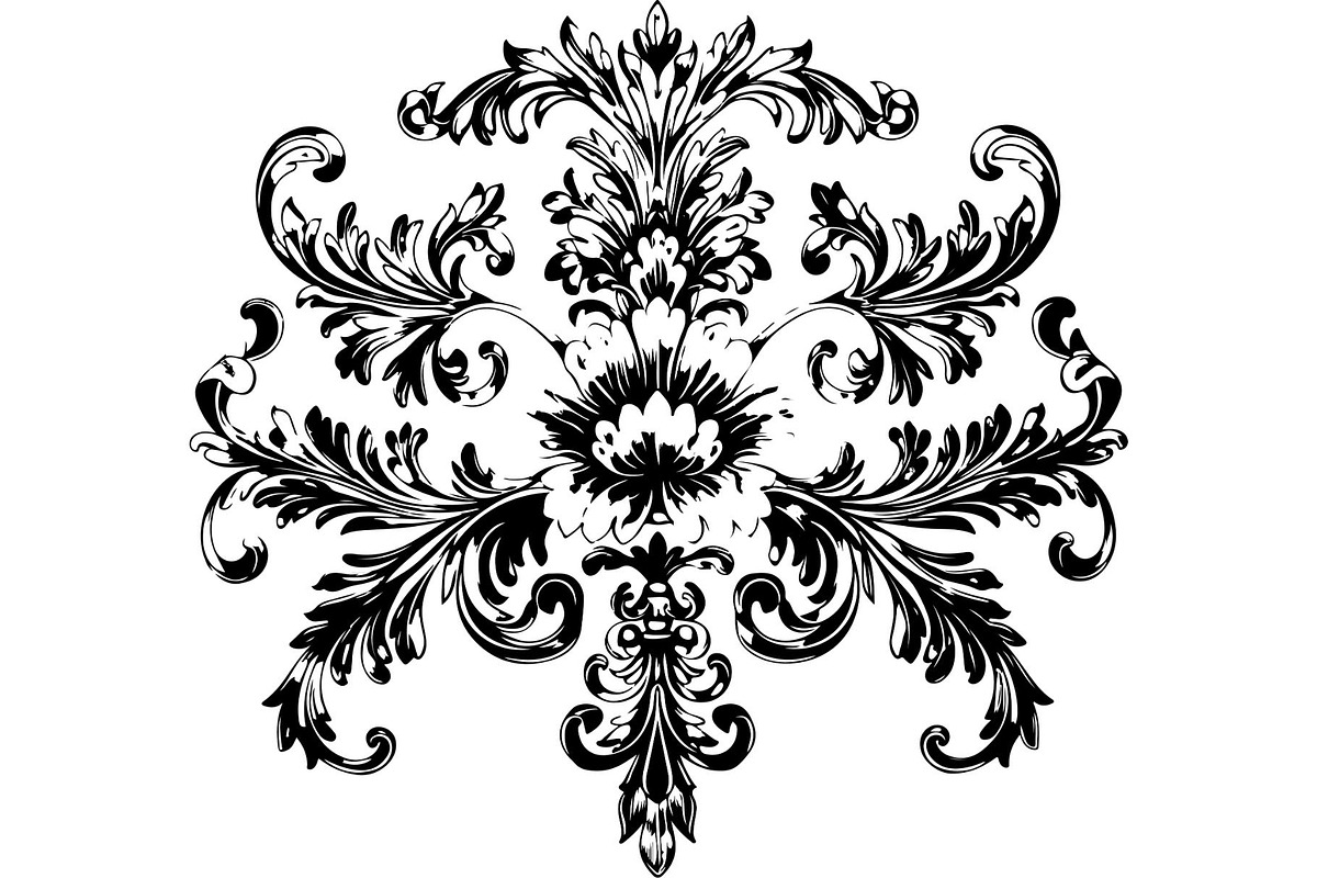 Victorian Floral Damask Ornament, an Object Graphic by Gfx_Store (Photo 28 of 32)