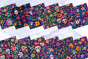 Fiesta Sugar Skull Seamless Pattern, a Graphic by Paper & Pattern Studio (Thumbnail 2 of 9)