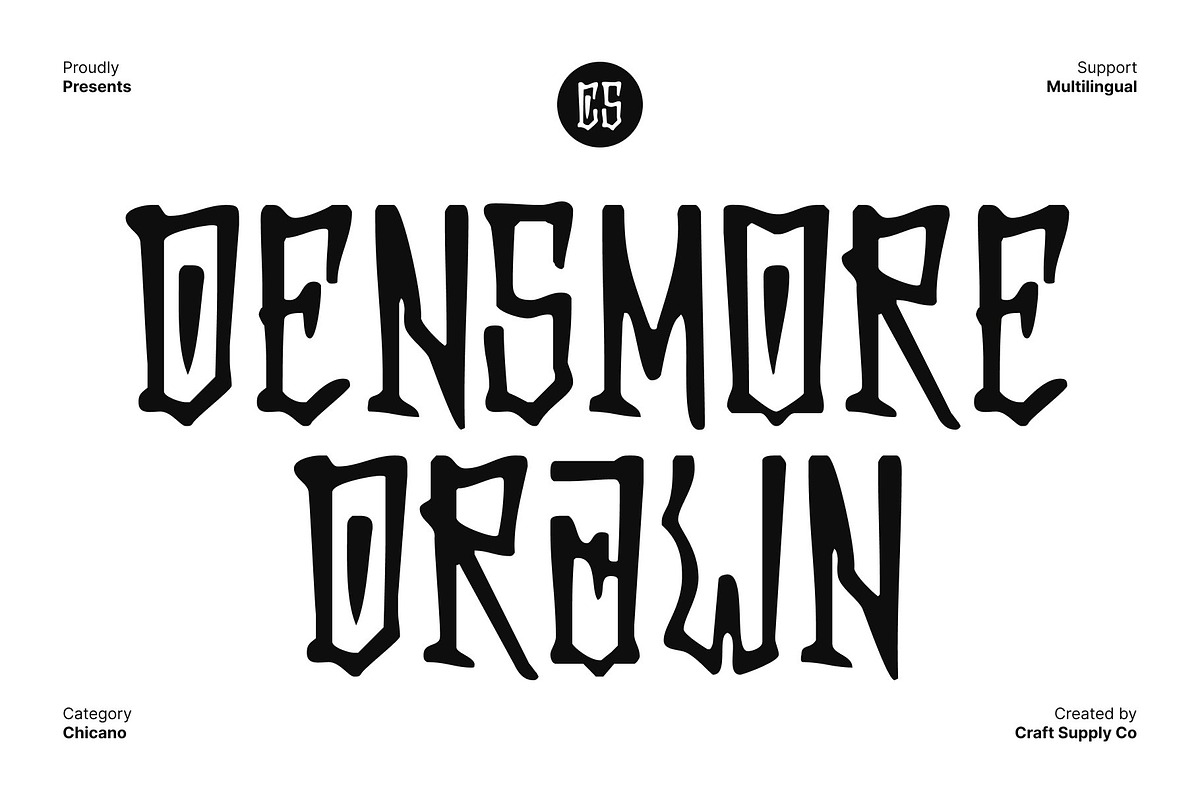 CS Densmore Drawn, a Sans Serif Font by Craft Supply Co. (Photo 1 of 8)