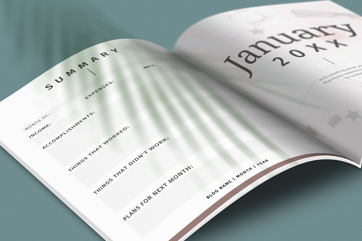 Blog Planner Canva Template, a Stationery Template by Studio Sugoi (Photo 8 of 8)