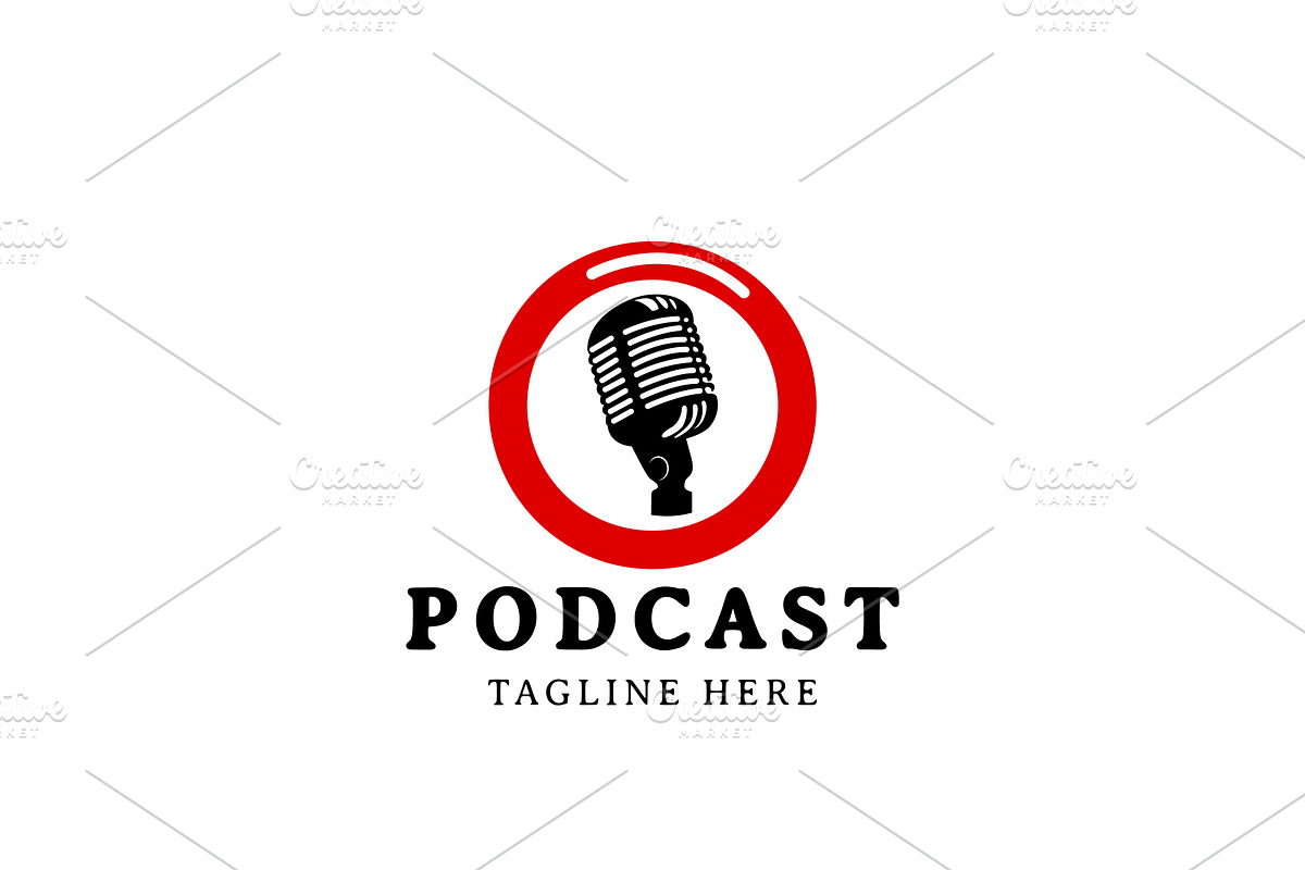 Podcast Logo Design, a Branding & Logo Template by AlvinStd